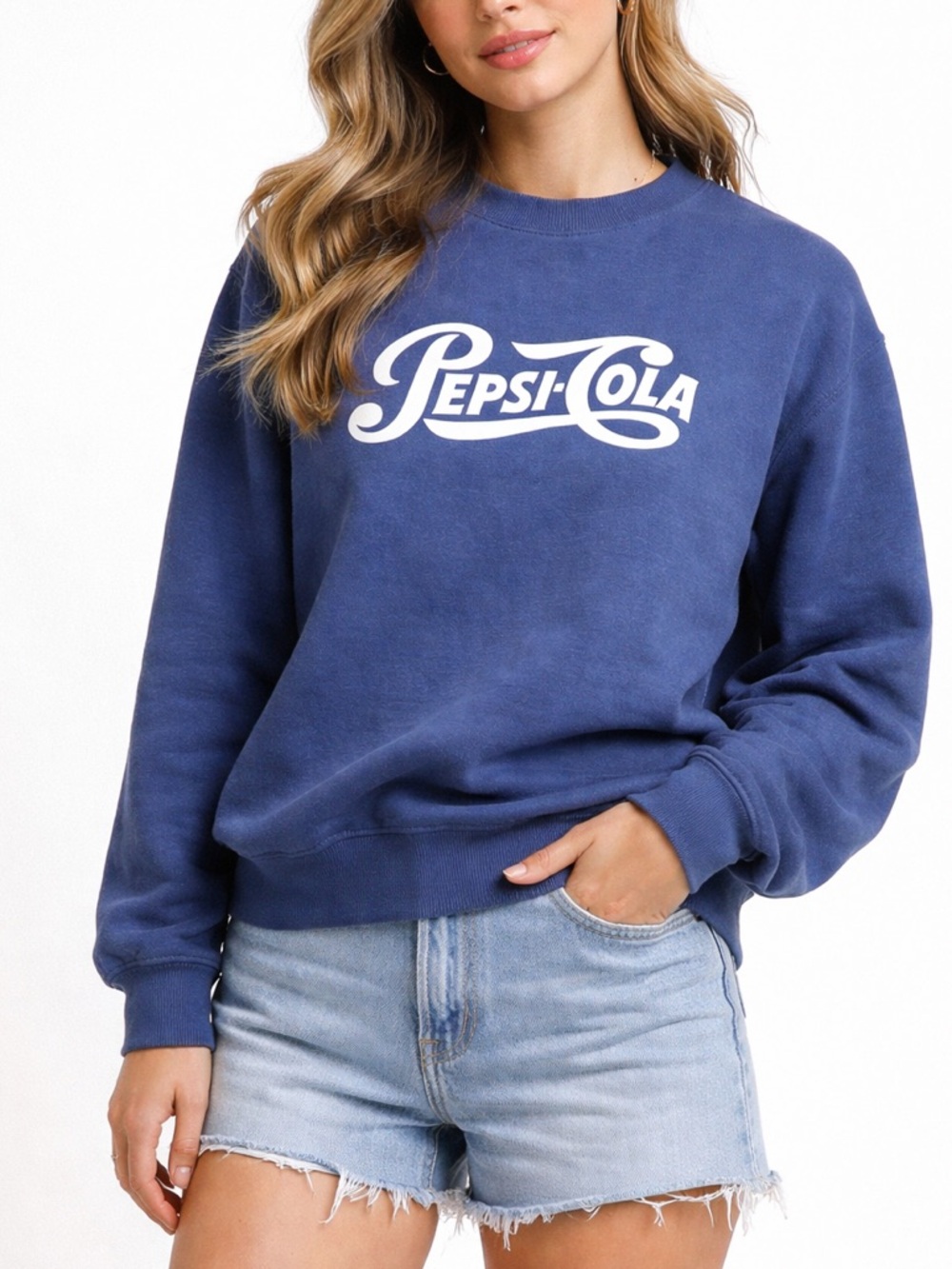 Vintage Pepsi-Cola Navy Logo Sweatshirt
